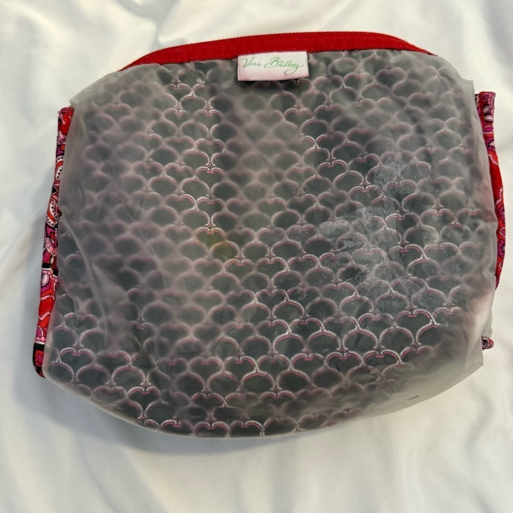 GUC Vera Bradley Quilted Lined Cosmetic Bag With Handle - Picture 13 of 14
